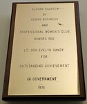 Outstanding Achievement in Government, 1978